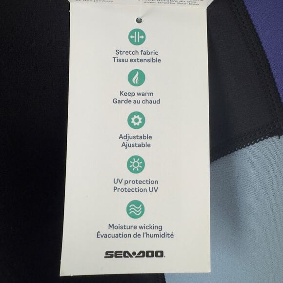 Sea-Doo Neoprene 3mm Exotic Shorty Wetsuit Element Proof Stretch Side Pocket NWT - Picture 14 of 16